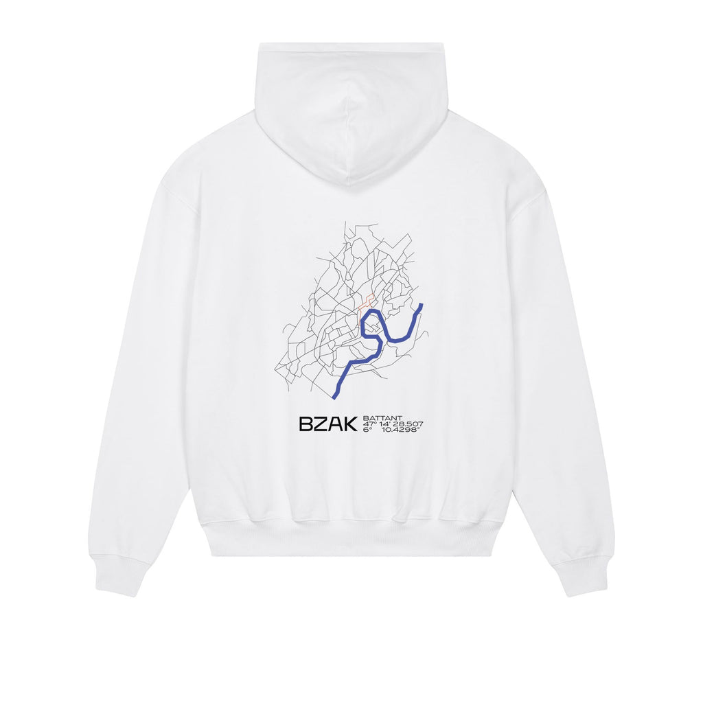Sweat Quartier Battant – Blanc – dos