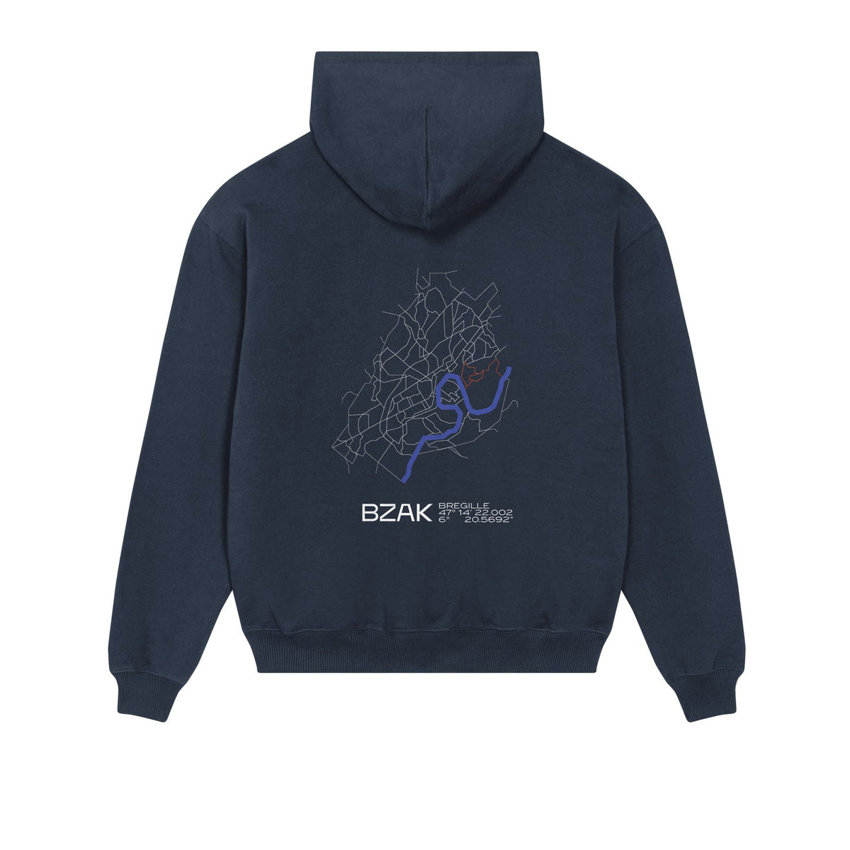 Sweat Quartier Bregille – French Navy – dos