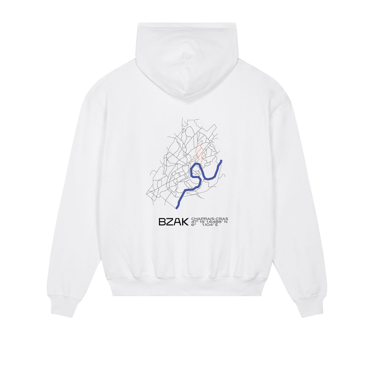 Sweat Quartier Chaprais-Cras – Blanc – dos