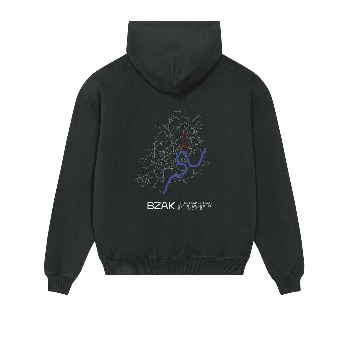 Sweat Quartier Chaprais-Cras – Noir – dos