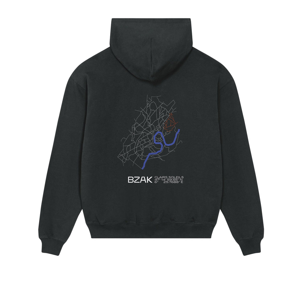 Sweat Quartier Clairs Soleils – Noir – dos