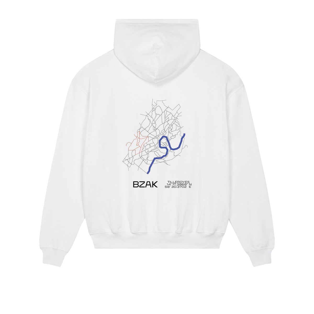 Sweat Quartier Les Tilleroyes – Blanc – dos