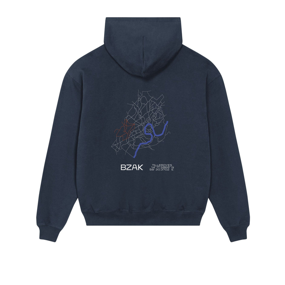 Sweat Quartier Les Tilleroyes – French Navy – dos