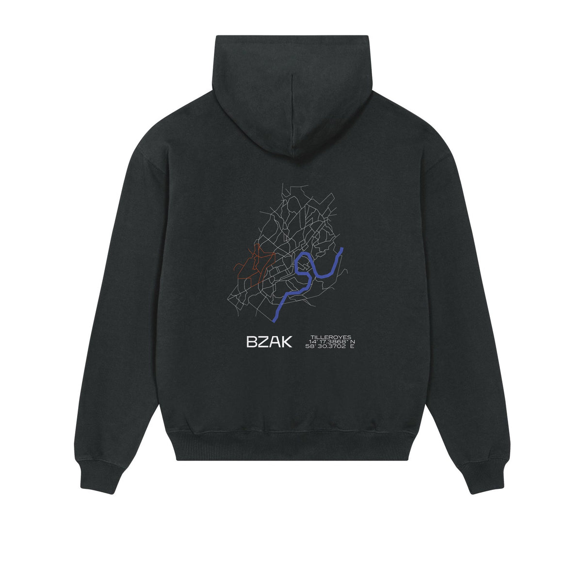 Sweat Quartier Les Tilleroyes – Noir – dos