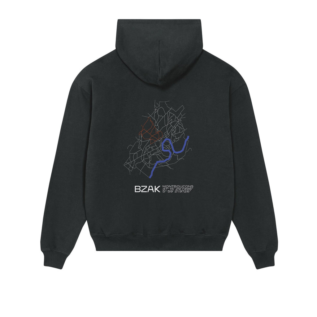 Sweat Quartier Montboucons – Noir – dos