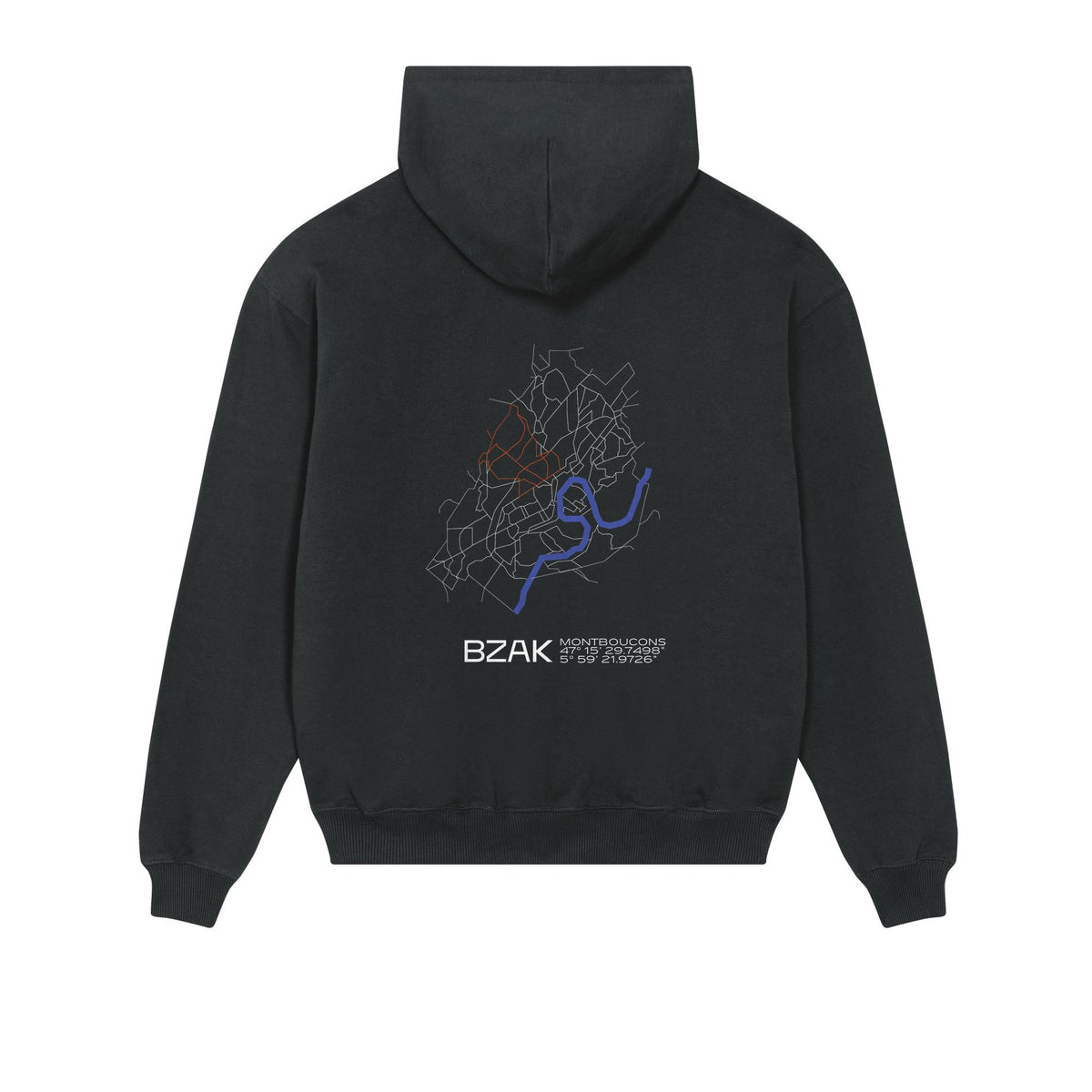 Sweat Quartier Montboucons – Noir – dos