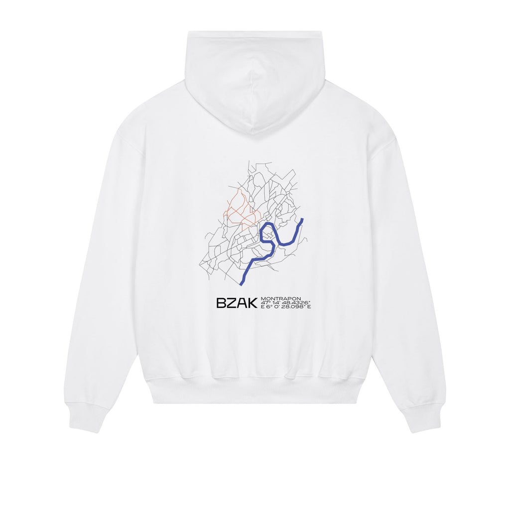 Sweat Quartier Montrapon – Blanc – dos