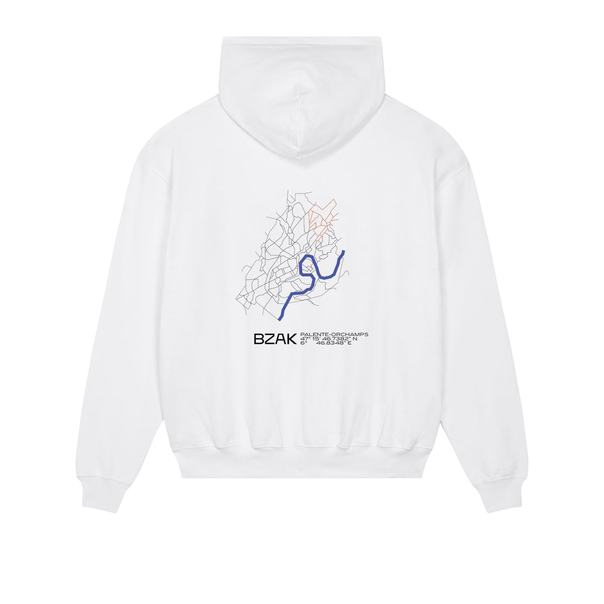 Sweat Quartier Palente-Orchamps – Blanc – dos