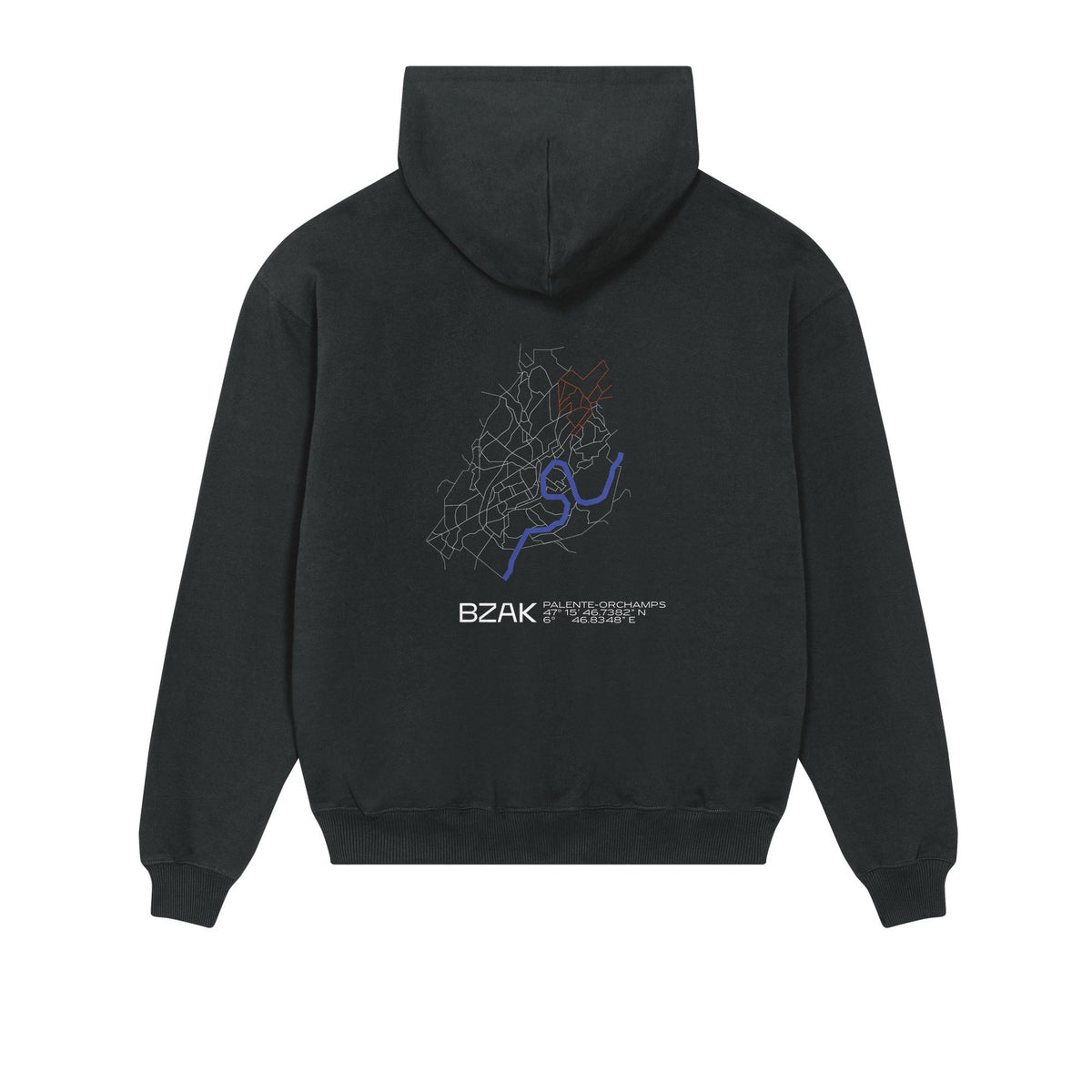 Sweat Quartier Palente-Orchamps – Noir – dos