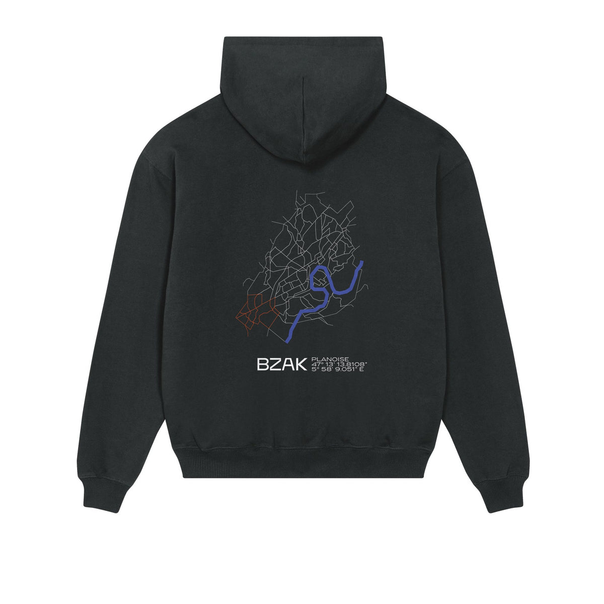 Sweat Quartier Planoise – Noir – dos