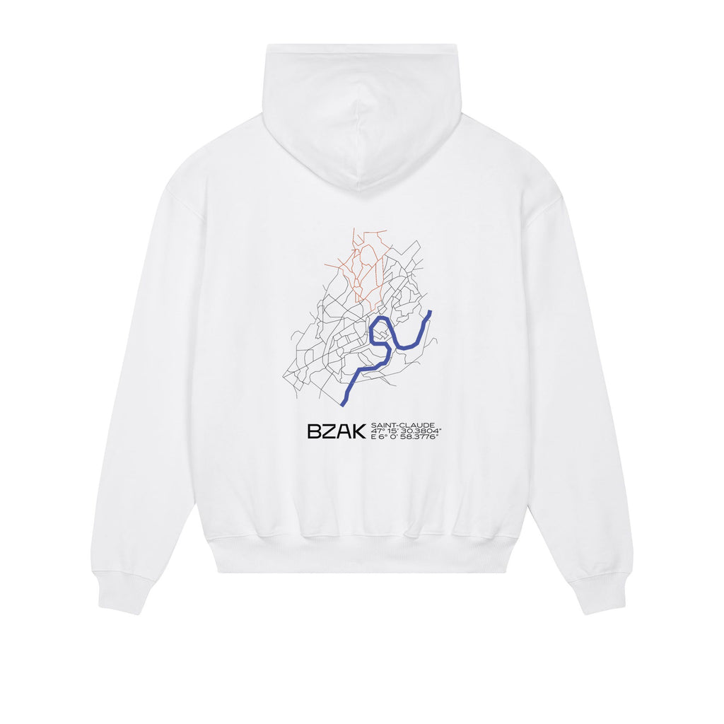 Sweat Quartier Saint-Claude – Blanc – dos
