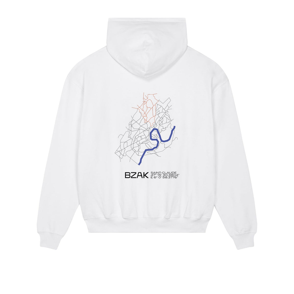 Sweat Quartier Saint-Claude – Blanc – dos