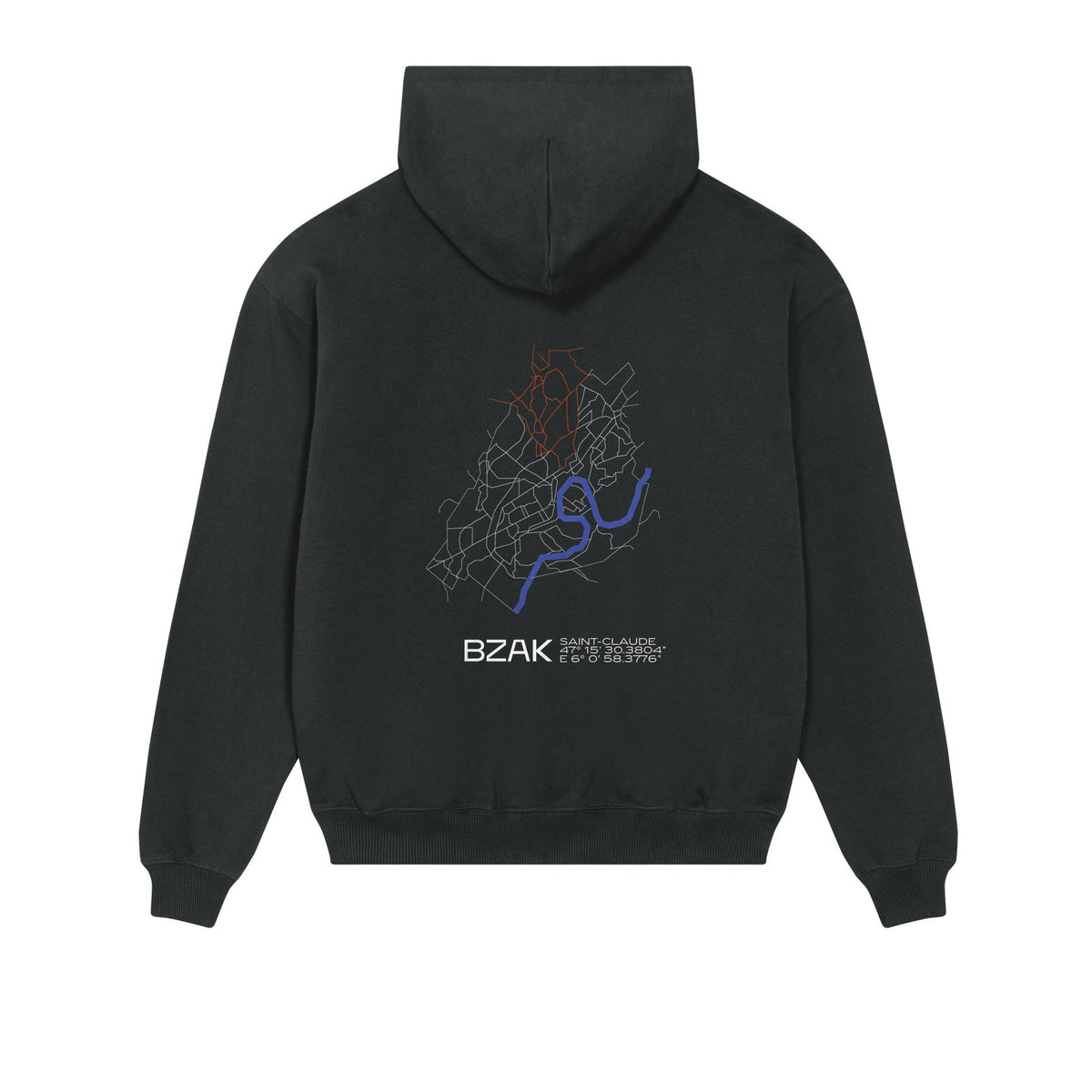 Sweat Quartier Saint-Claude – Noir – dos